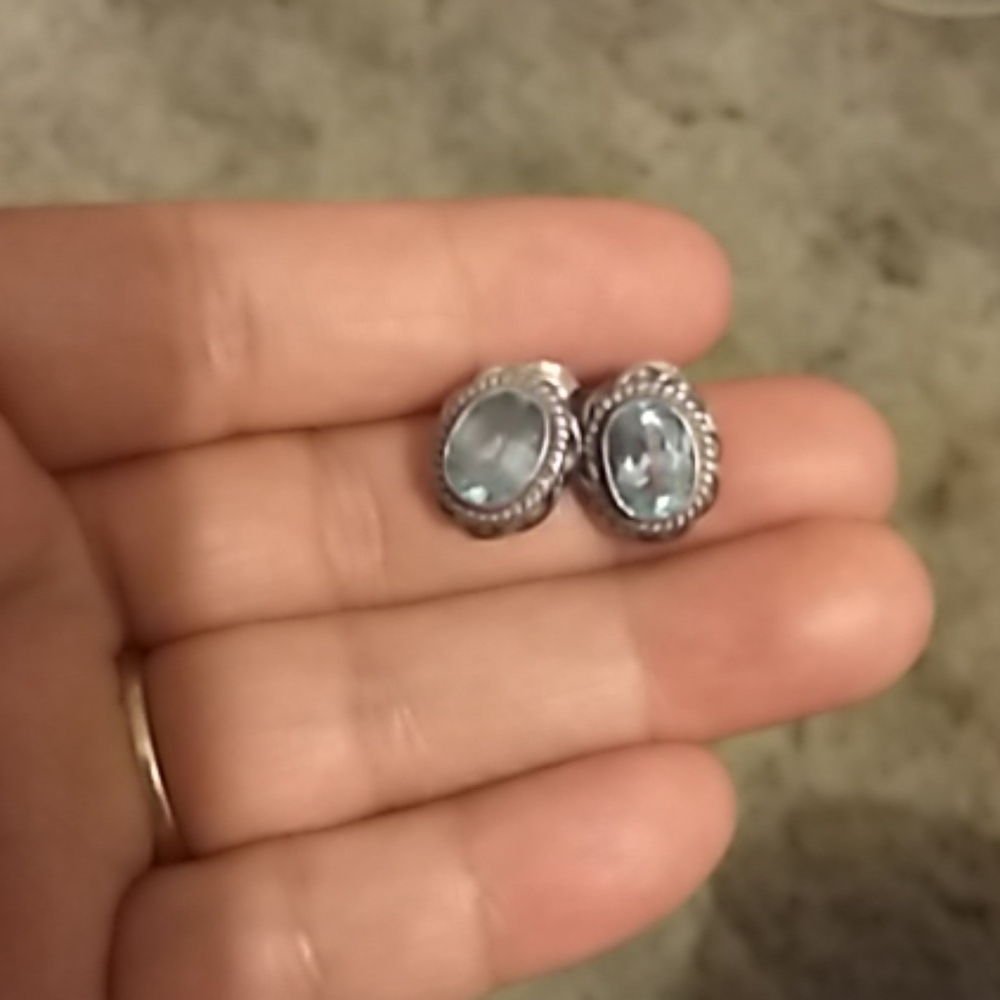 Aquamarine earrings